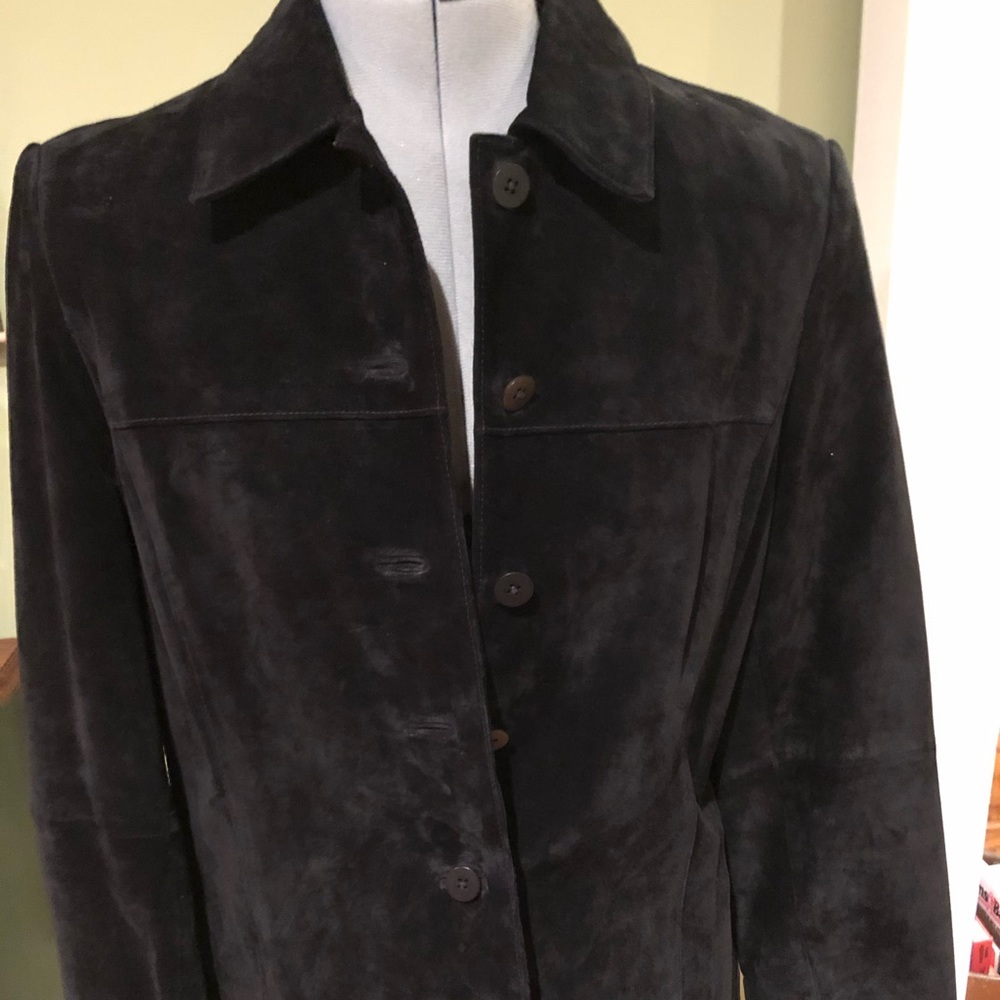 Lord & Taylor Black Suede Jacket
